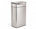 Polti Dotykový odpadkový koš Simplehuman – 40 l, hranatý, matná nerez ocel, FPP