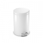 Polti Pedálový odpadkový koš Simplehuman – 4,5 l, kulatý, bílý