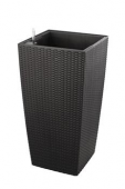 Samozavlažovací květináč G21 Linea ratan big mocha 76cm
