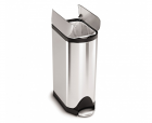 Polti Pedálový odpadkový koš Simplehuman – 30 l, butterfly víko, kartáčovaná nerez ocel, FPP