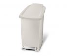 Polti Pedálový odpadkový koš Simplehuman – 10 l, úzký, šedo-béžový plast