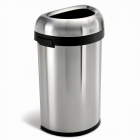 Polti Odpadkový koš Simplehuman pro komerční využití 60 l, půlkulatý, otevřený, kartáčovaná ocel