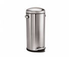Polti Retro pedálový odpadkový koš Simplehuman – 30 l, matná ocel, FPP