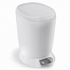 Polti Pedálový odpadkový koš Simplehuman – 6 l, bílý plast