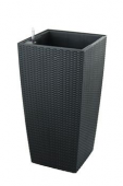 Samozavlažovací květináč G21 Linea ratan big černý 76cm