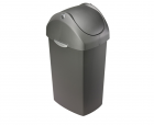 Polti Odpadkový koš Simplehuman – 60 l, houpací víko, šedý plast