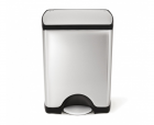 Polti Pedálový odpadkový koš Simplehuman – 30 l, obdélníkový, matná ocel, FPP