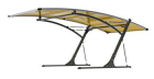 Přístřešek pro automobil G21 Carport black/yellow 5,8 x 3,1 m