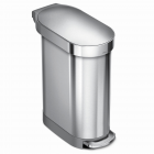 Polti Úzký pedálový odpadkový koš Simplehuman Slim – 45 l, kartáčovaná nerez ocel, FPP
