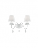 Nástěnné svítidlo Ideal Lux Blanche AP2 bianco