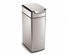Polti Dotykový odpadkový koš Simplehuman – 40 l, úzký, matná nerez ocel, FPP