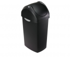 Polti Odpadkový koš Simplehuman – 60 l, houpací víko, černý plast