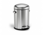 Polti Retro pedálový odpadkový koš Simplehuman - 4.5 l, matná ocel, FPP